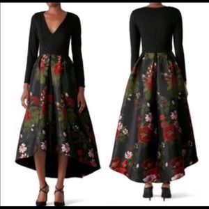 Anthropologie HUTCH Marilyn Black Floral Dress 6